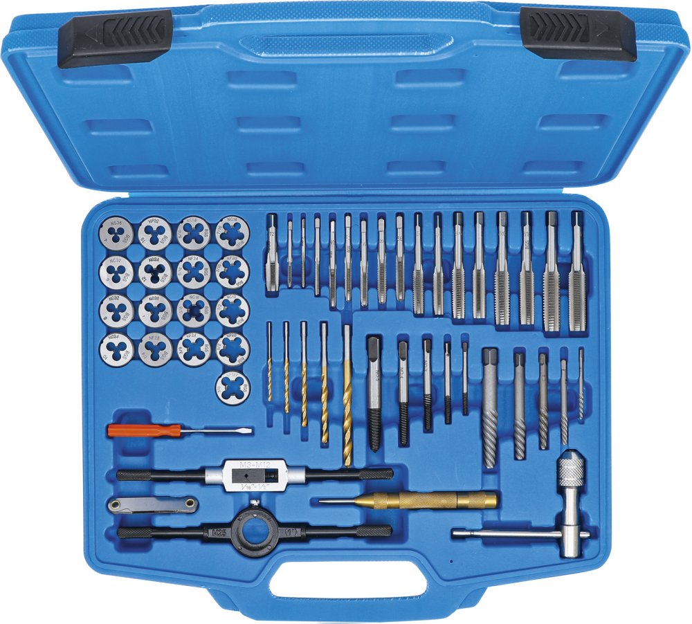 BGS 70105 Satz Gewindeschneider Zoll 1/4" - 1" 56 teilig