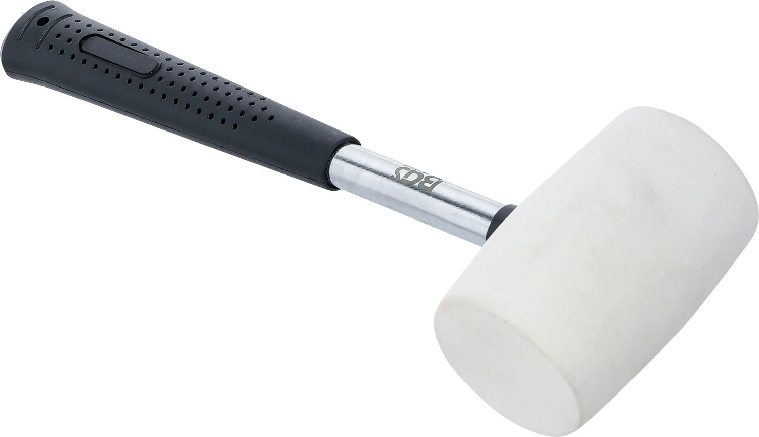 BGS 70139 Gummihammer Metallstiel weißer Kopf Ø 48mm 250g Ausbeulhammer