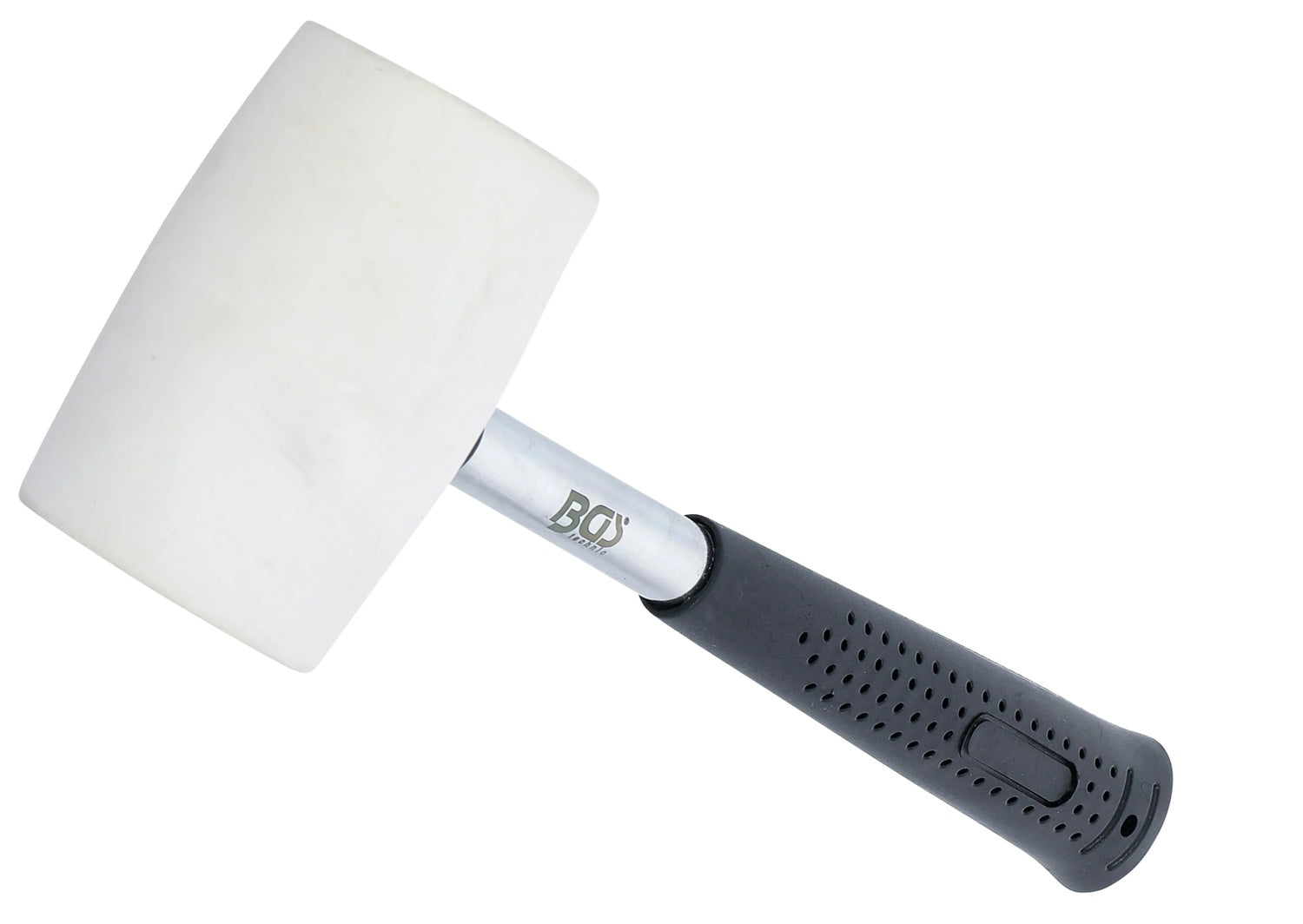 BGS 70139 Gummihammer Metallstiel weißer Kopf Ø 48mm 250g Ausbeulhammer