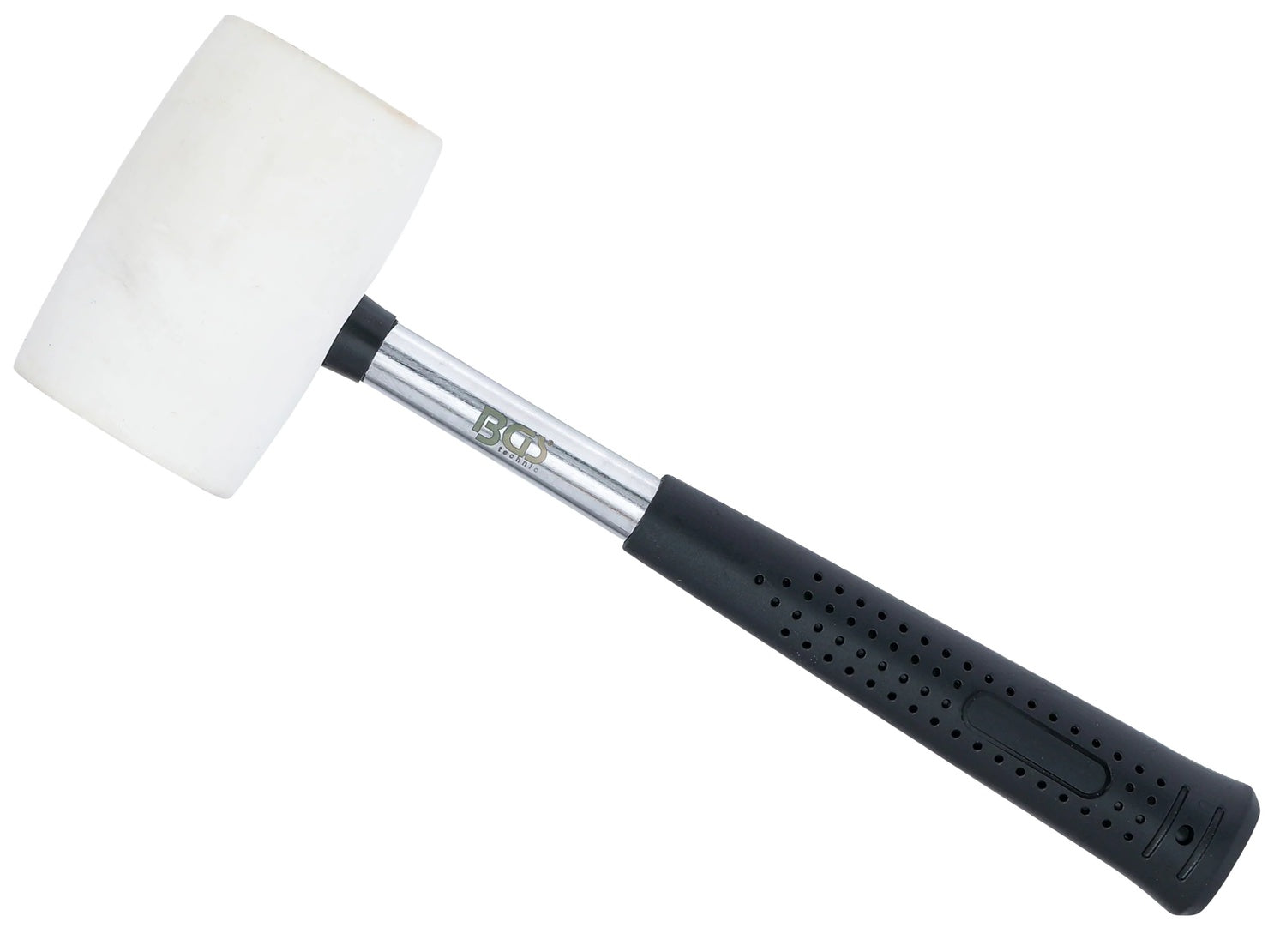 BGS 70139 Gummihammer Metallstiel weißer Kopf Ø 48mm 250g Ausbeulhammer