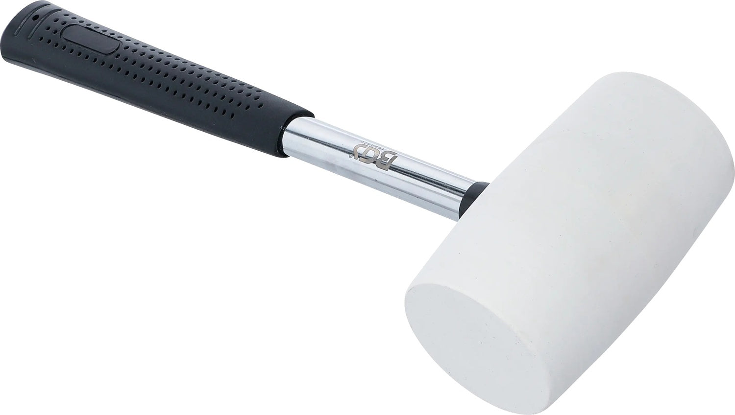 BGS 70141 Gummihammer Metallstiel weißer Kopf Ø 64mm 750g Ausbeulhammer