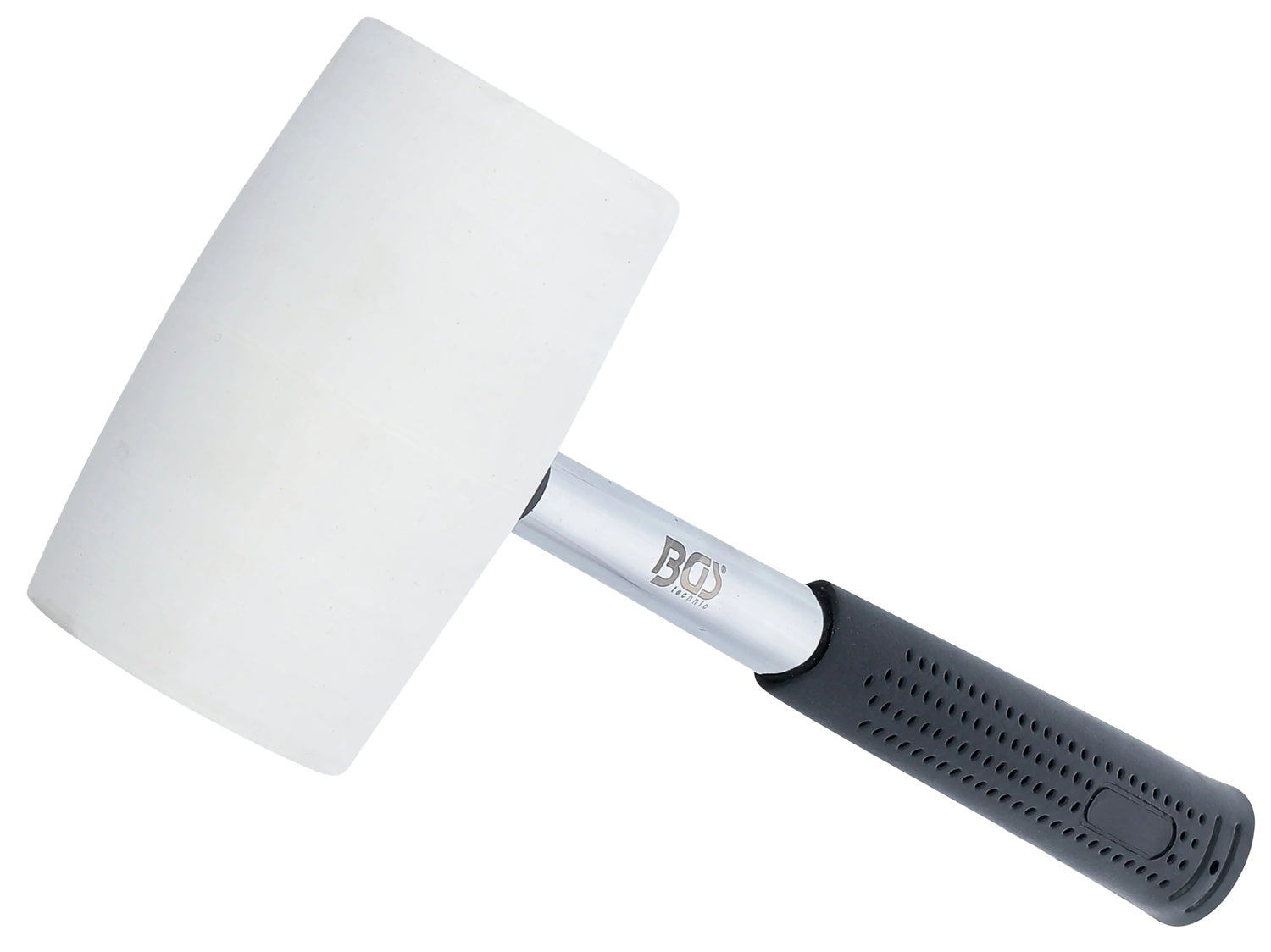 BGS 70141 Gummihammer Metallstiel weißer Kopf Ø 64mm 750g Ausbeulhammer