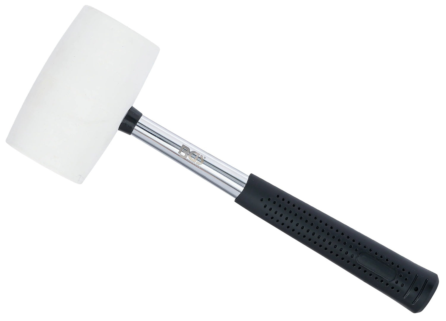 BGS 70141 Gummihammer Metallstiel weißer Kopf Ø 64mm 750g Ausbeulhammer