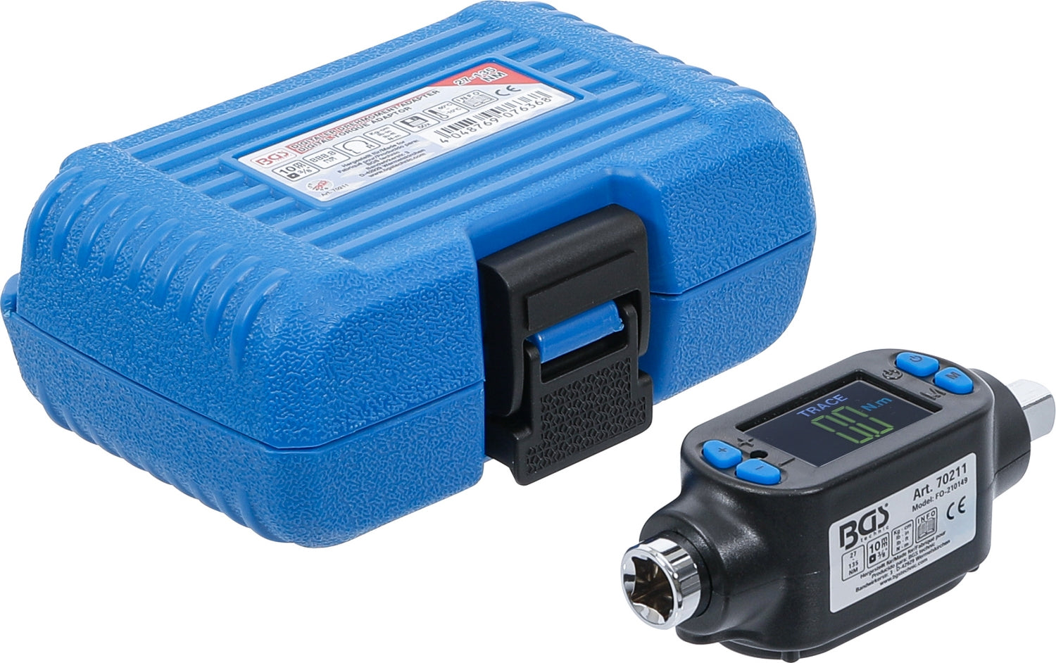 BGS 70211 Digitaler Drehmomentadapter 27 - 135Nm Antrieb 10mm (3/8")
