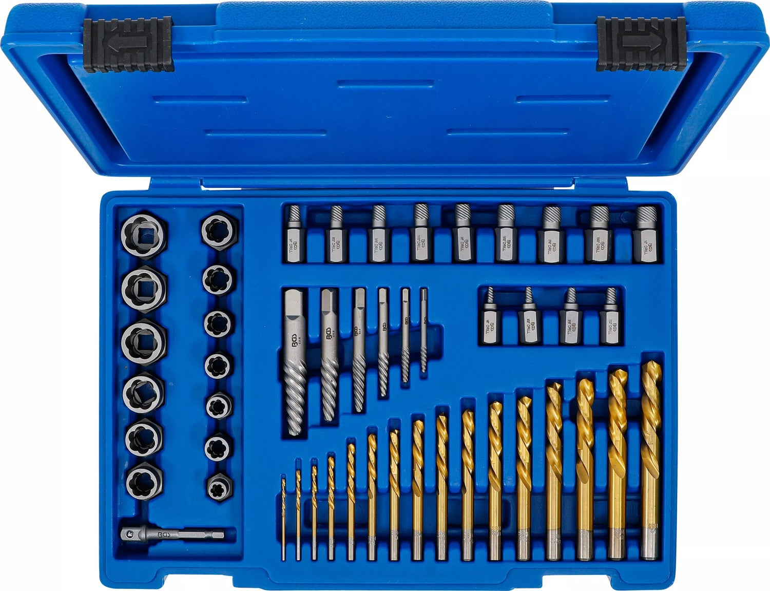 BGS 70329 Satz Ausdreher für Schrauben Muttern mit Linksbohrer 2 - 18mm 49 teilig