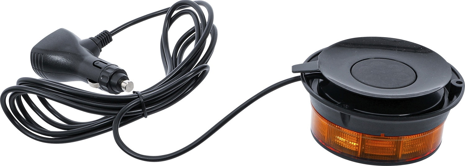 BGS 70342 Rundumkennleuchte gelb mit Magnet 12V 24V Ø130mm 30 Led's