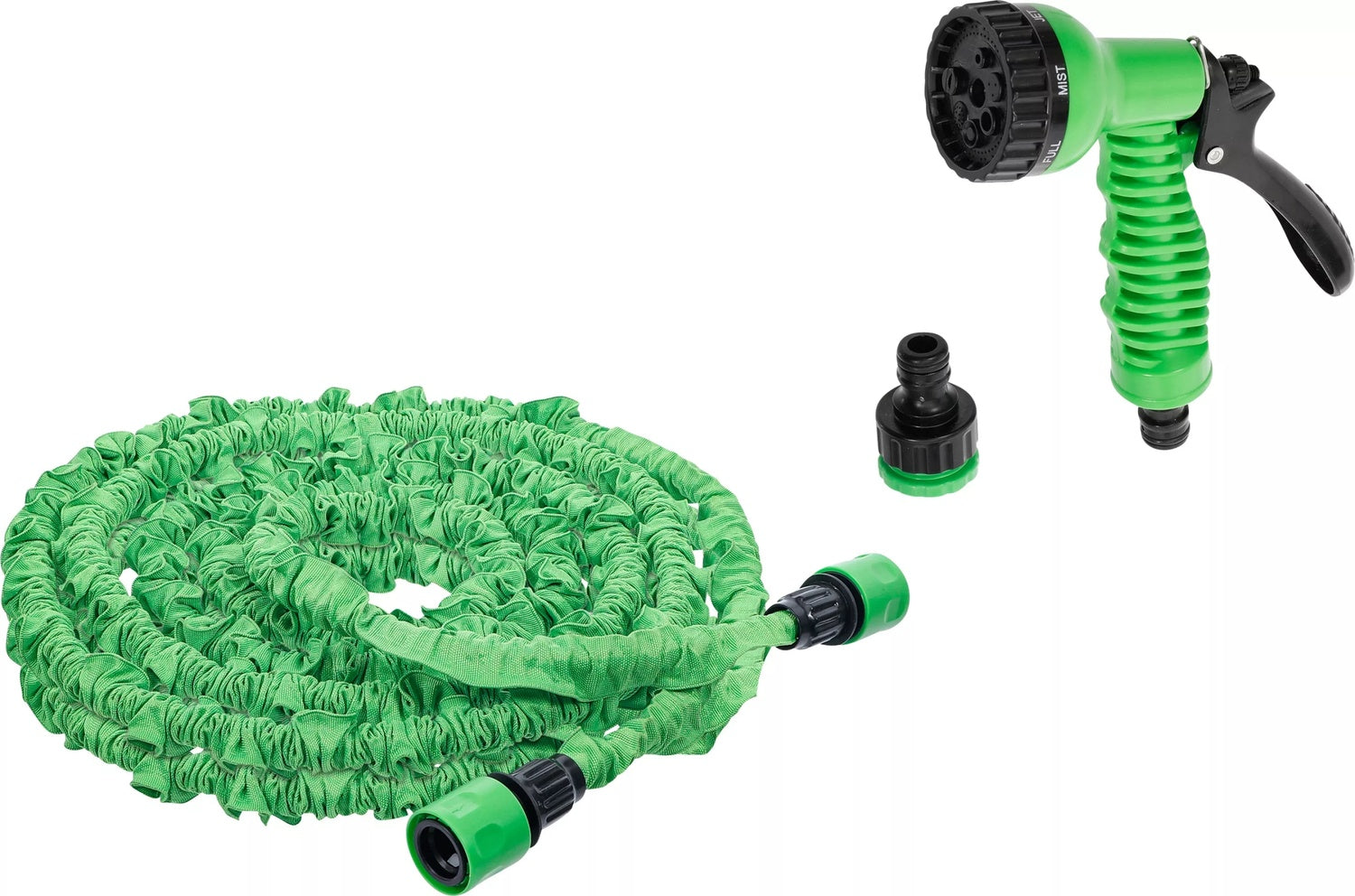 BGS DIY 70904 Wasserschlauch Textil flexibel Gartenhandbrause 7 Funktionen