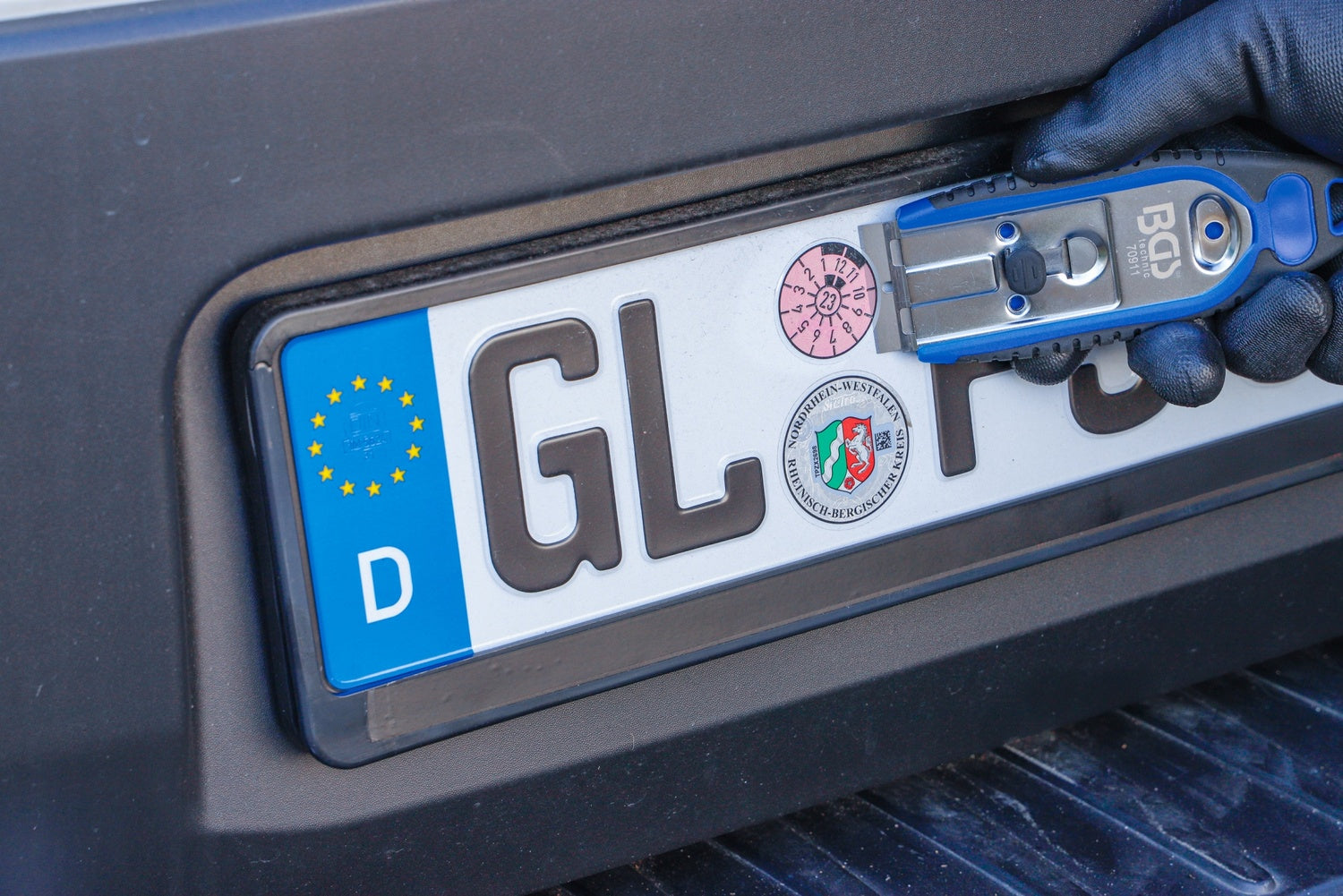 BGS 70911 Plakettenschaber Breite 40mm mit 6 Stahl Schaberklingen