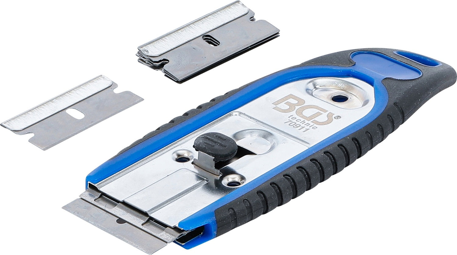 BGS 70911 Plakettenschaber Breite 40mm mit 6 Stahl Schaberklingen