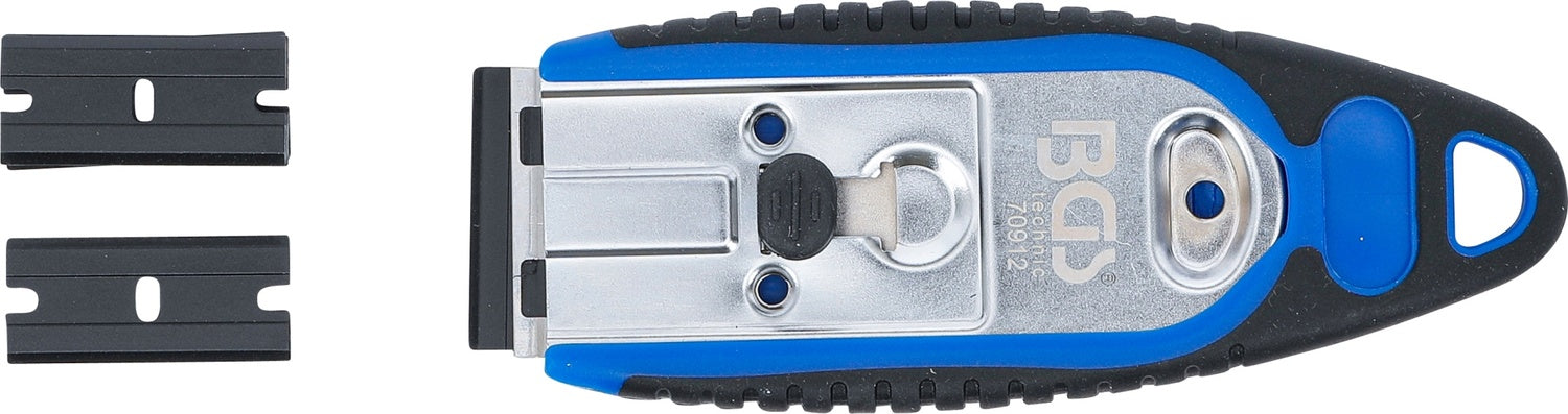BGS 70912 Plakettenschaber Breite 40mm mit 6 Schaberklingen aus Kunststoff