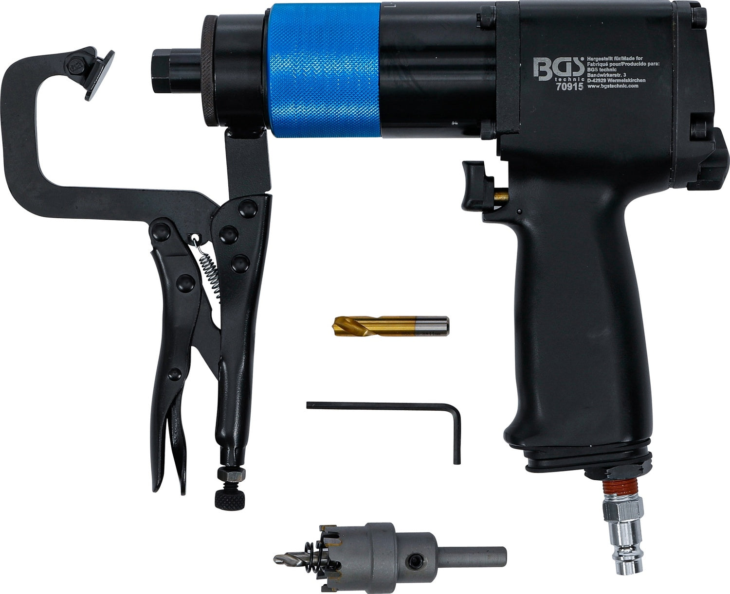 BGS 70915 Druckluft Schweisspunkt Fräser geeignet für HSS- und TCT-Bohrer