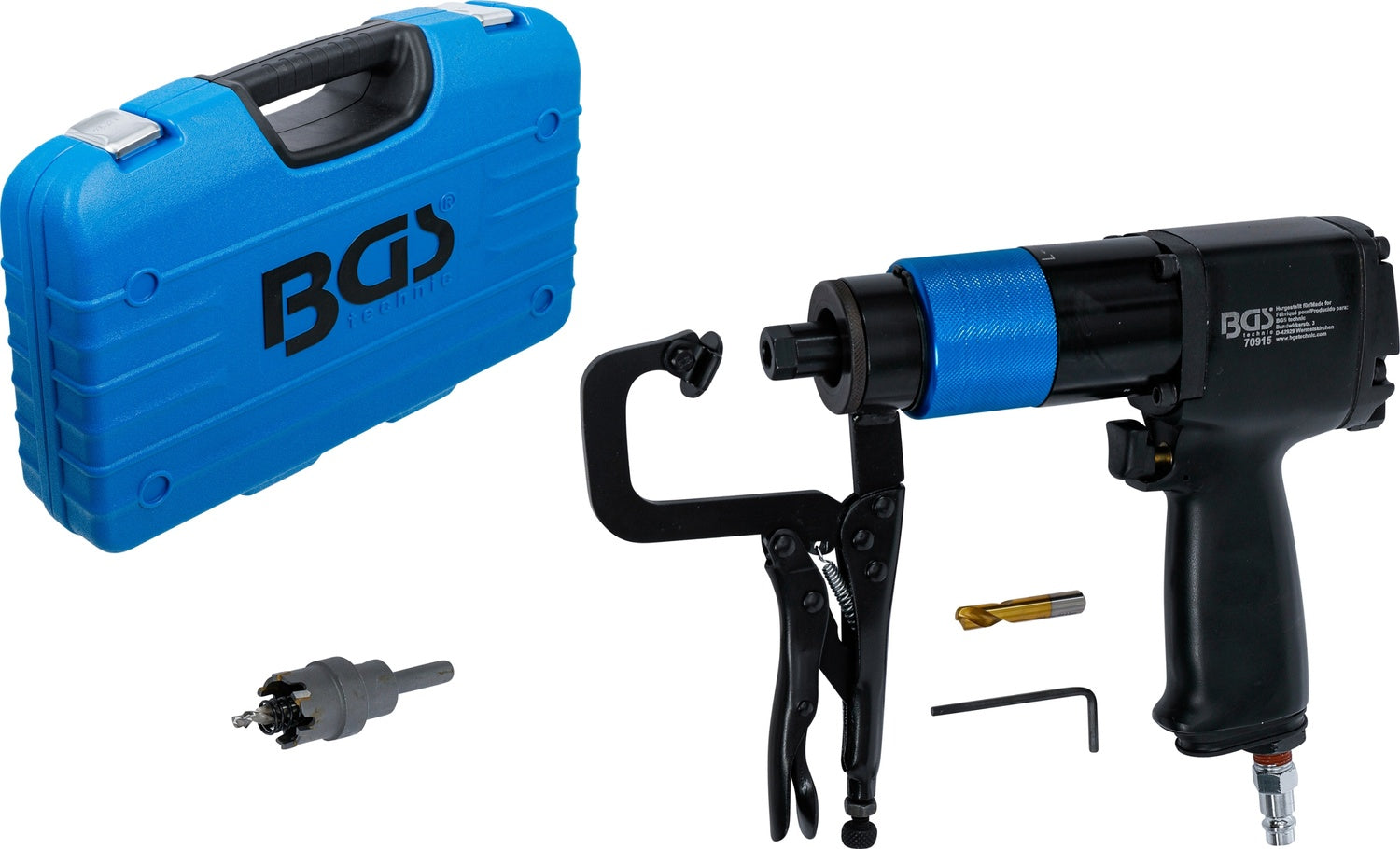 BGS 70915 Druckluft Schweisspunkt Fräser geeignet für HSS- und TCT-Bohrer