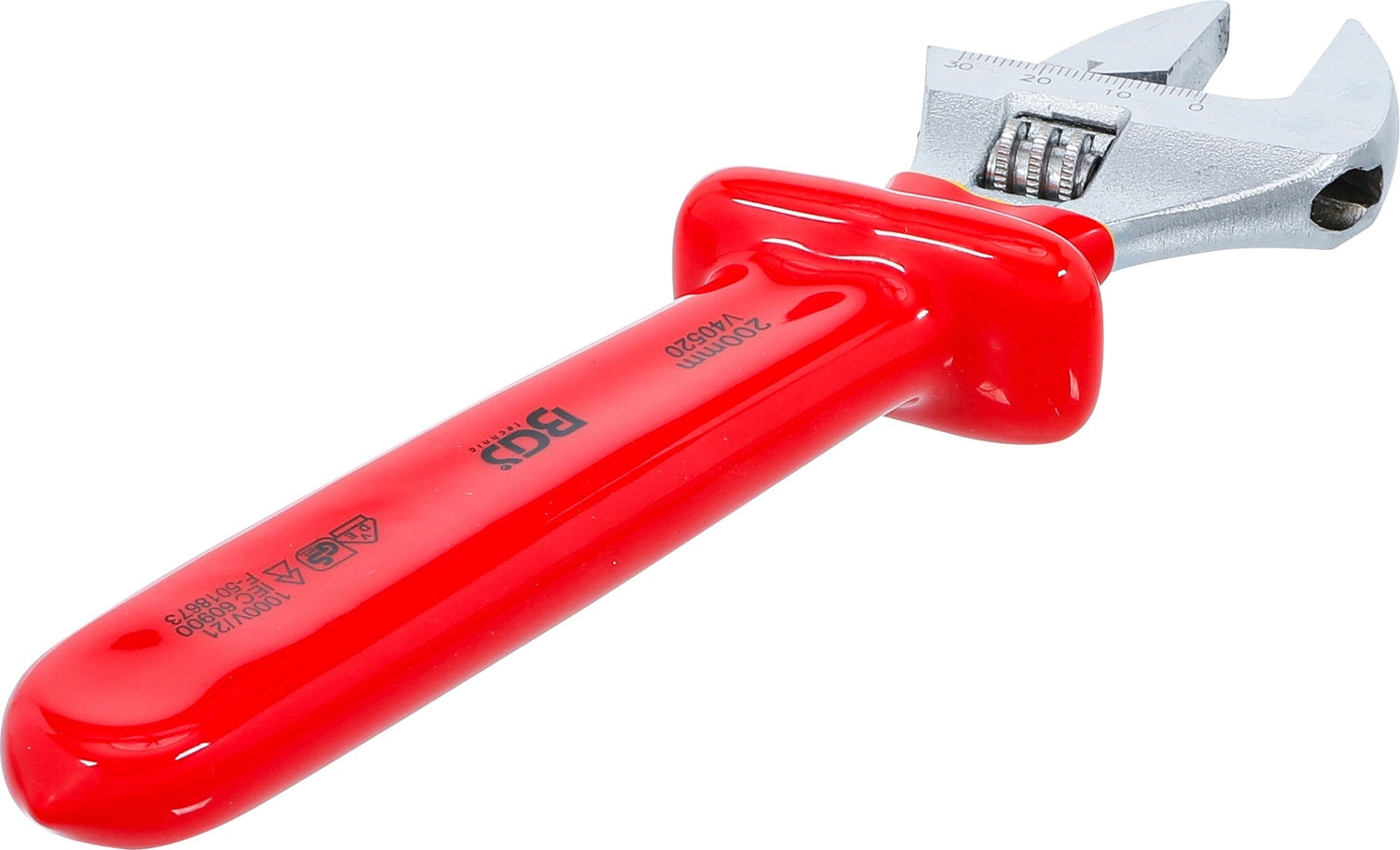 BGS 71097 VDE Rollgabelschlüssel SW max. 34mm Maulstellung 15° abgewinkelt