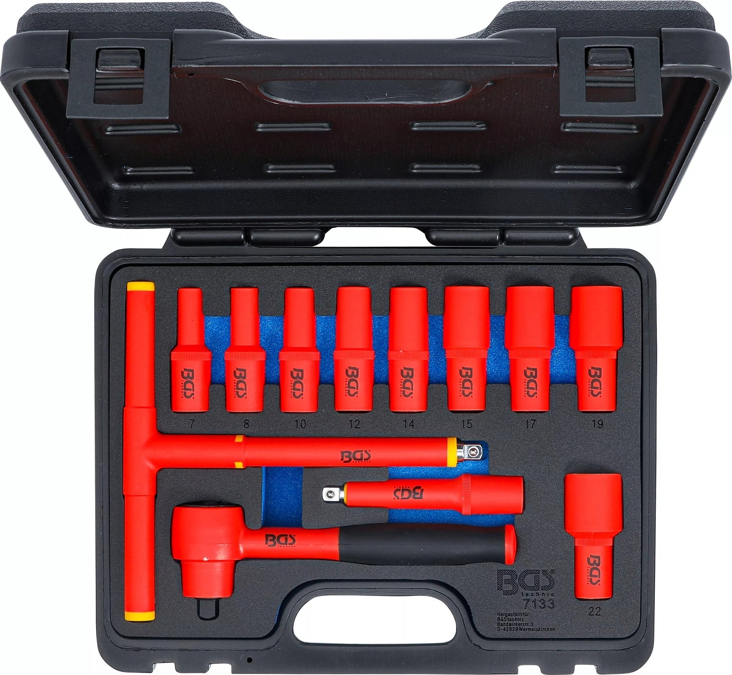 BGS 7133 VDE Biteinsätze Antrieb Innenvierkant 10mm (3/8") SW 7 - 22mm