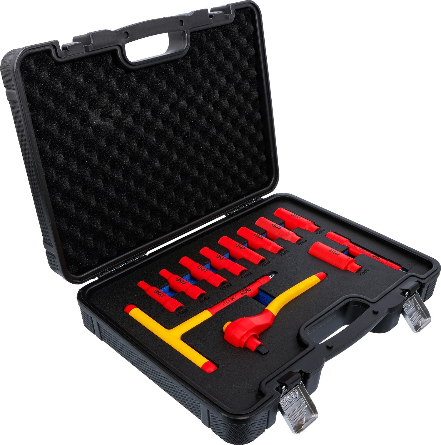 BGS 7146 Satz VDE Steckschlüssel Antrieb Innenvierkant 10mm (3/8") SW 7-22mm 12 teilig