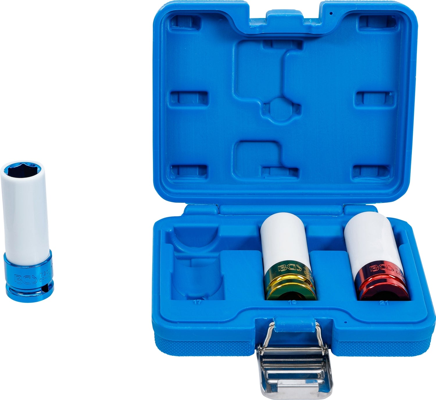 BGS 7200 Satz IMPACT Nüsse für Radmuttern Alufelgen Felgen 17 19 21mm 3 teilig