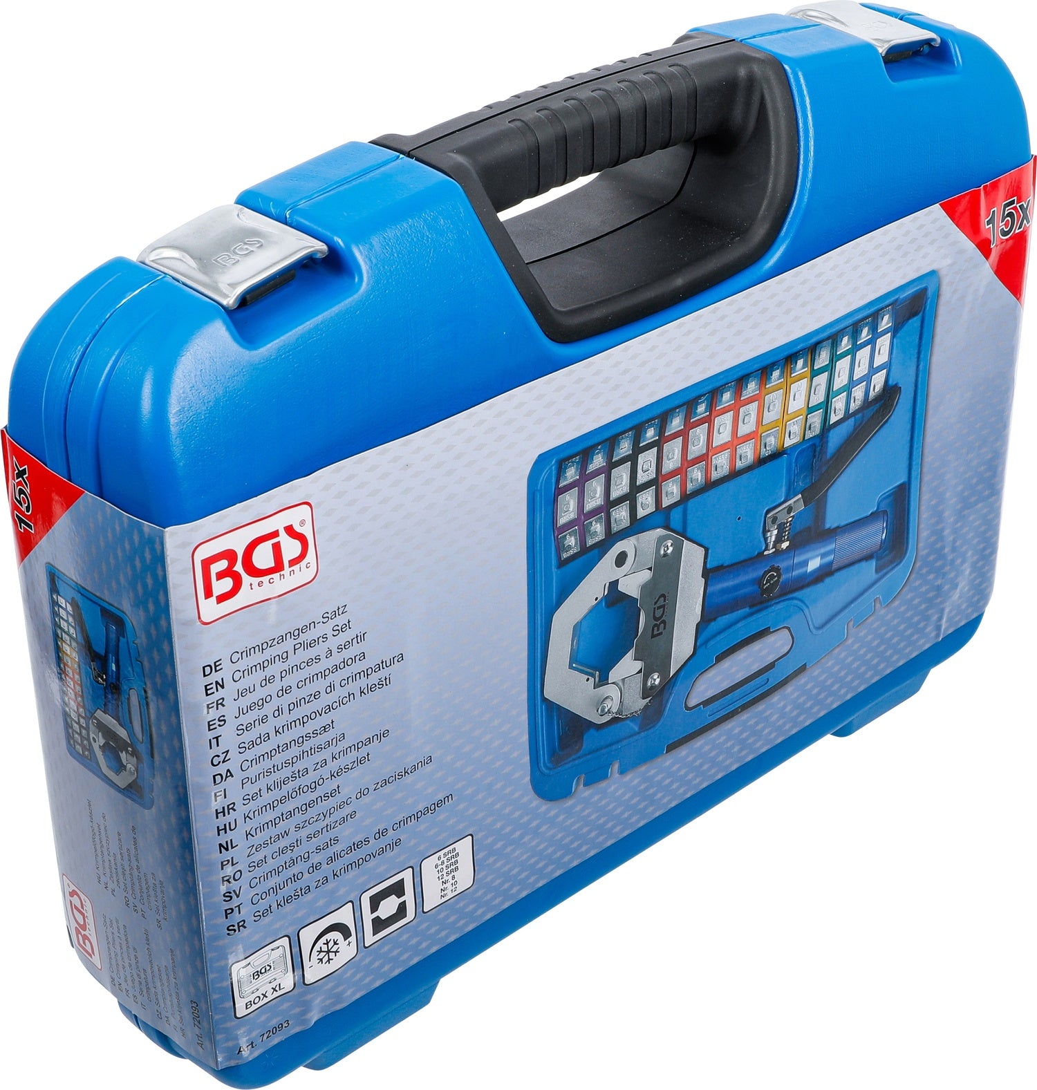 BGS 72093 Satz Crimpzangen hydraulisch für Pressanschlüsse an Schlauchleitungen