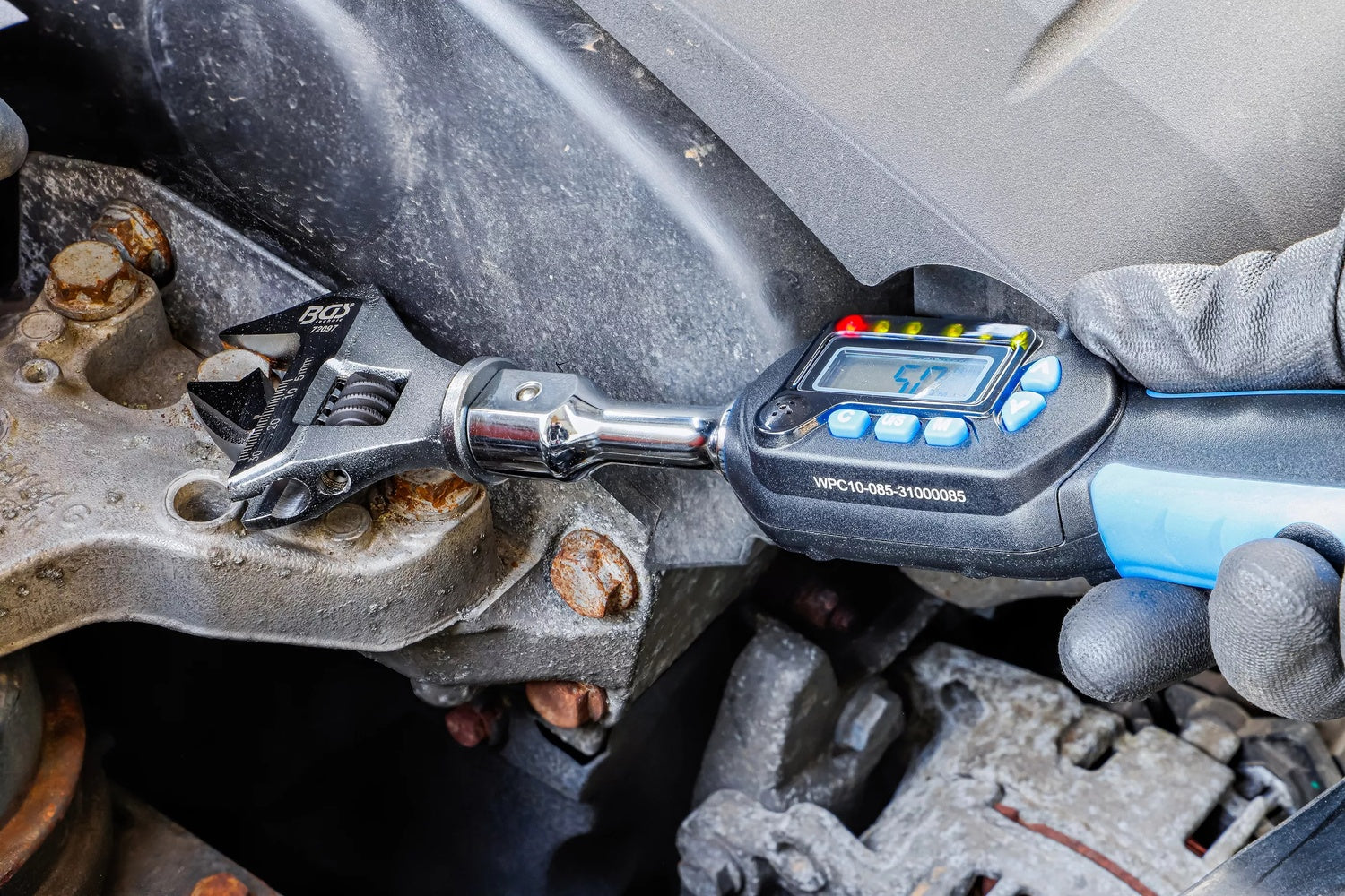 BGS 72097 Digitaler Drehmomentschlüssel Rollgabelschlüssel 4,2 - 85 Nm