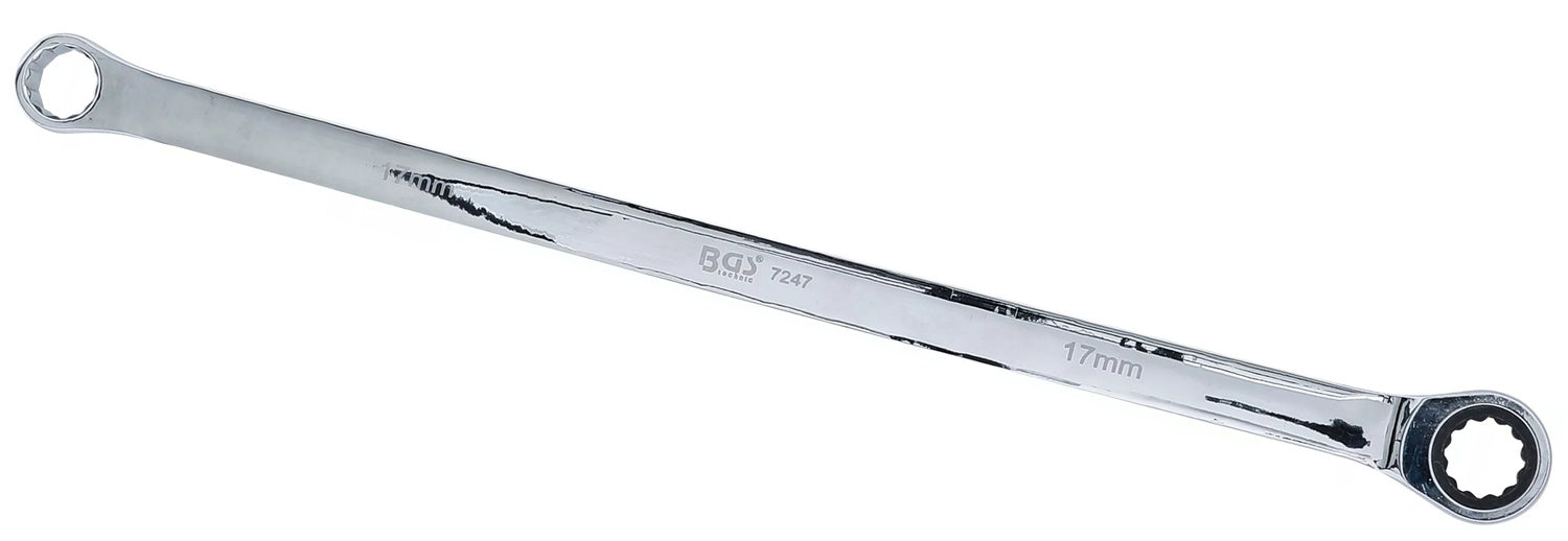BGS 7247 Ratschenringschlüssel Ringschlüssel extra lang SW 17