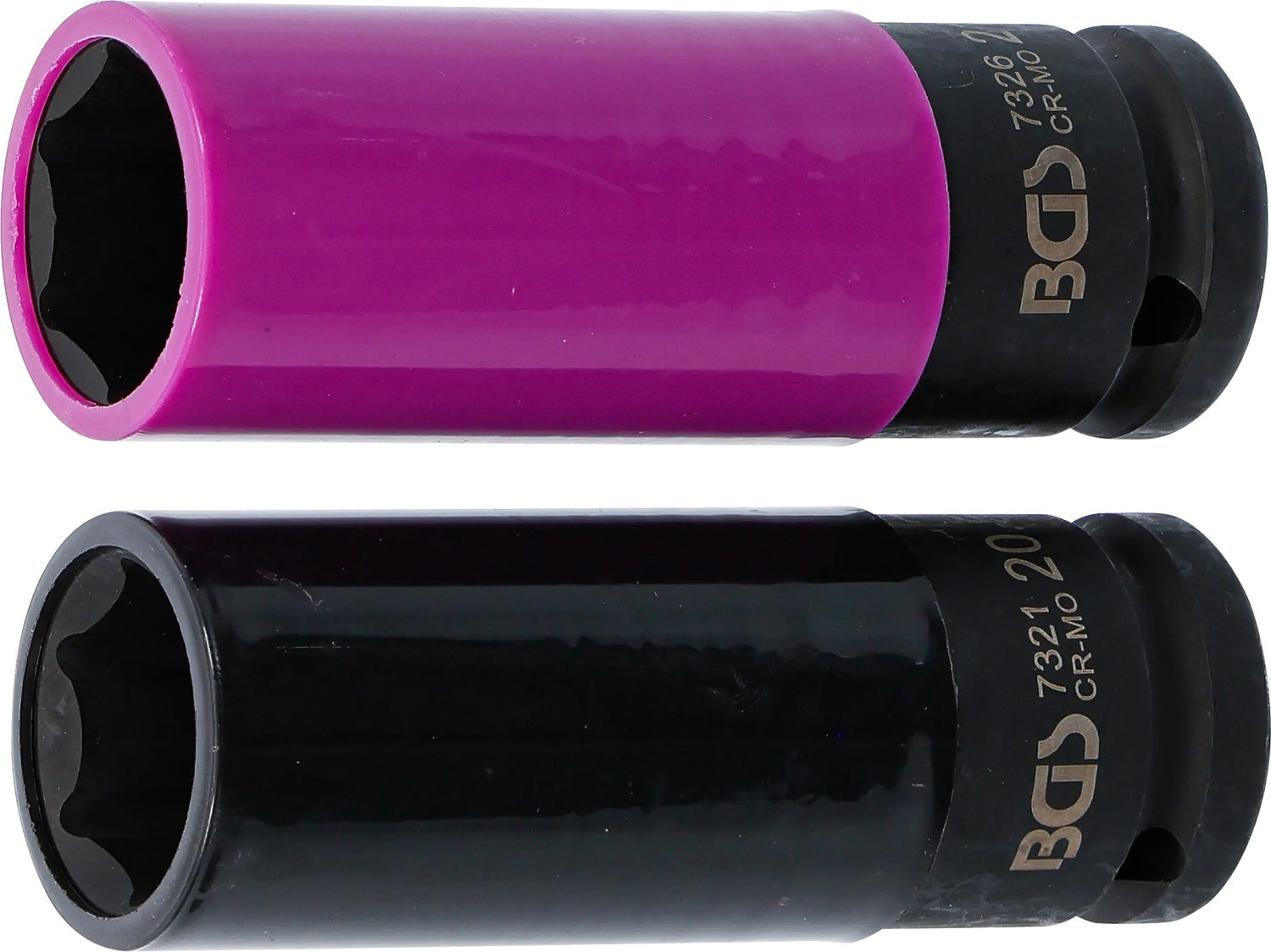 BGS 7329 Satz Kraft Schoneinsatz Innenvierkant 12,5mm (1/2") SW 20,5 & 21,5mm