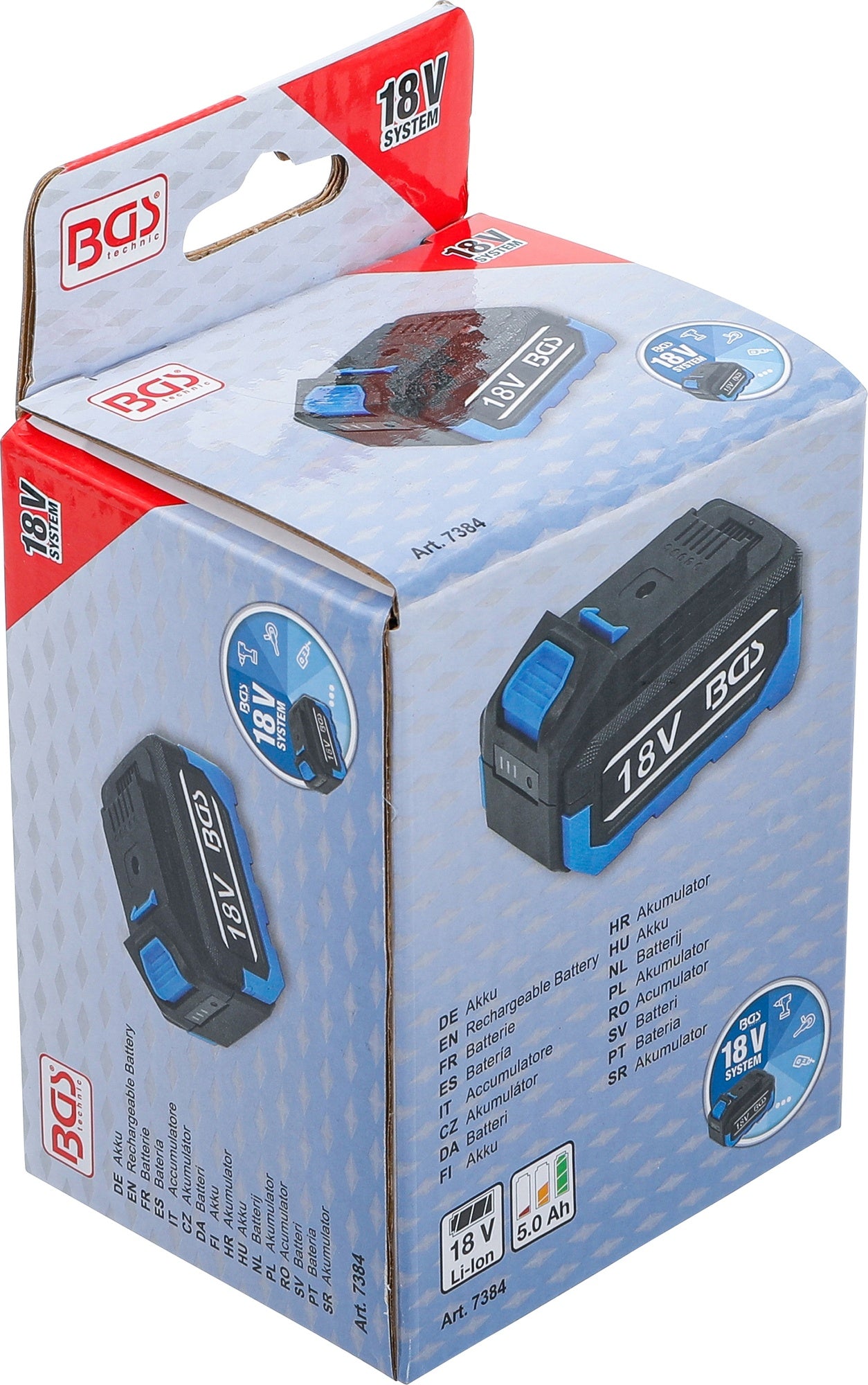 BGS 7384 Akku 5,0 Ah für BGS 18-V-Akku-System