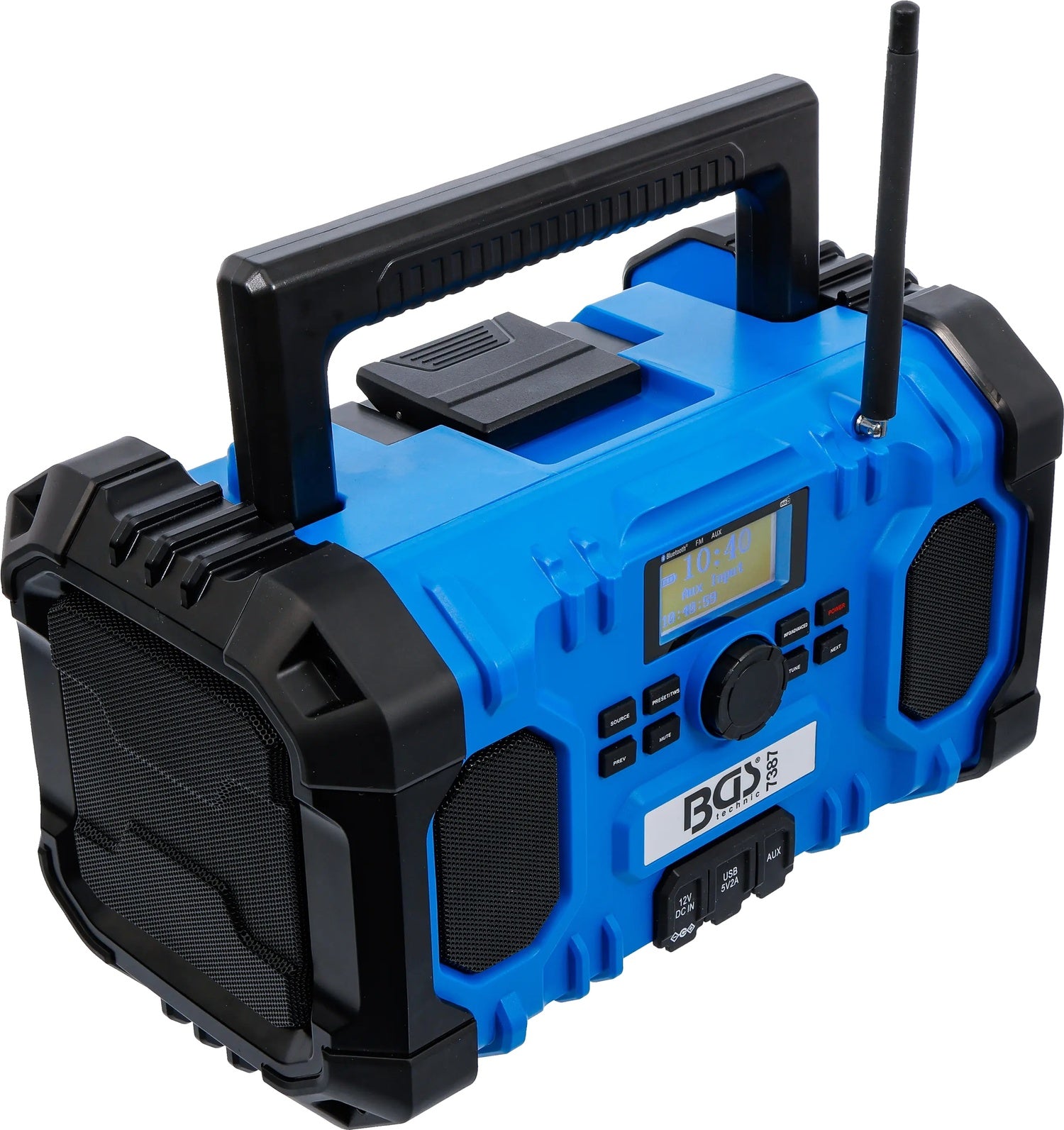 BGS 7487 Akku DAB Radio Hybrid 18 Volt und 230 Volt ohne Akku Werkstattradio