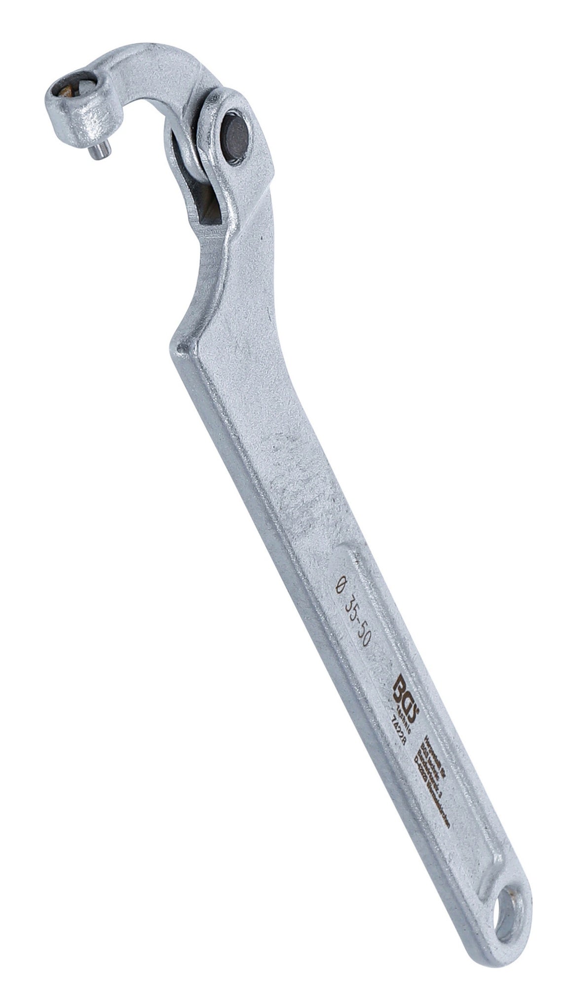 BGS 74228 Gelenk Hakenschlüssel mit Zapfen für Schlüsselweiten von 35 - 50mm