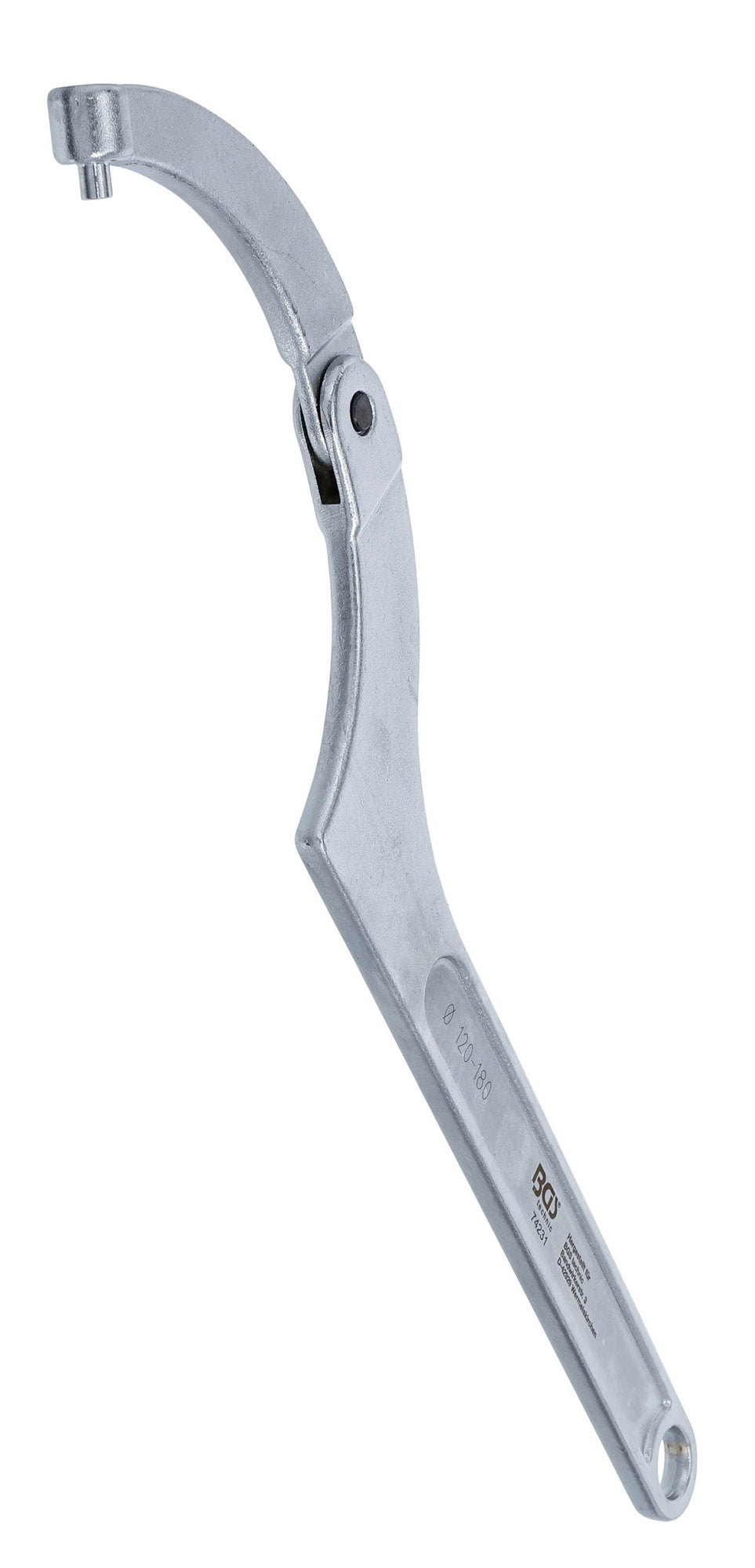 BGS 74231 Gelenk Hakenschlüssel mit Zapfen für Schlüsselweiten von 120 - 180mm
