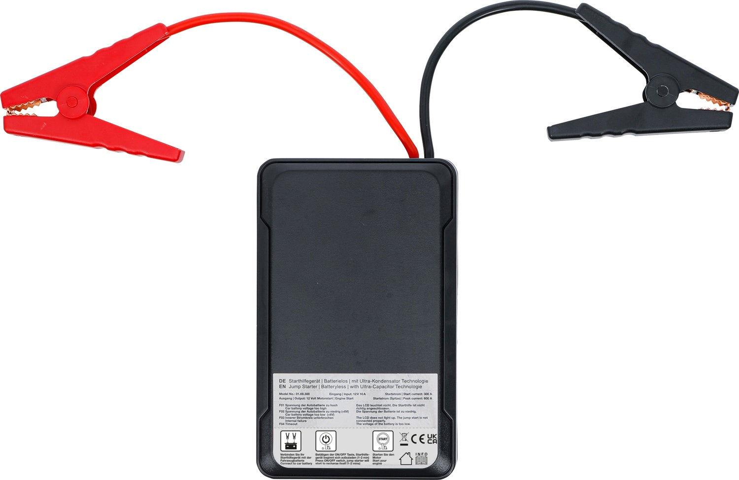 BGS 74240 Starthilfegerät Batterielos mit Ultra Kondensator Technologie 12V / 300A / 600A
