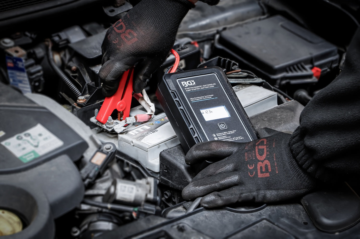 BGS 74240 Starthilfegerät Batterielos mit Ultra Kondensator Technologie 12V / 300A / 600A