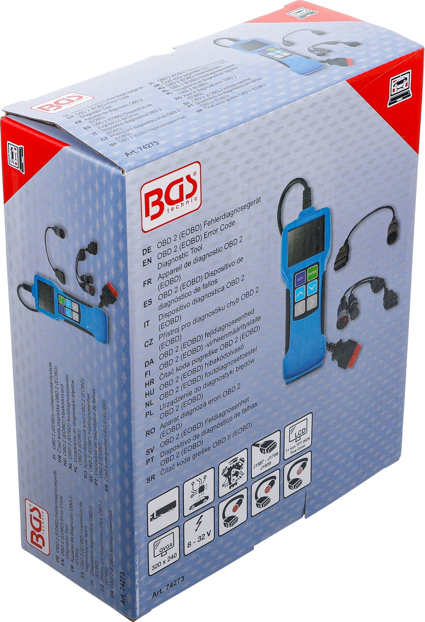 BGS 74273 OBD II (EOBD) Fehlerdiagnosegerät für Lkw Auslesen Fehlercodes