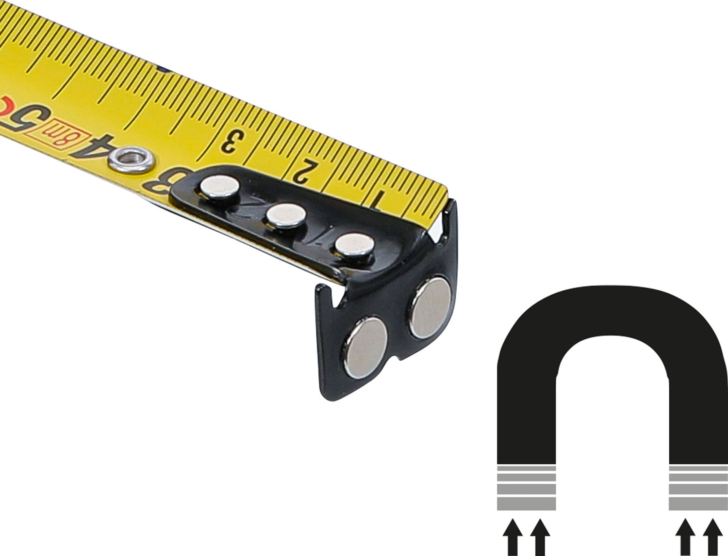 BGS 74352 Rollbandmaß 25mm x 8m mit Gürtelclip