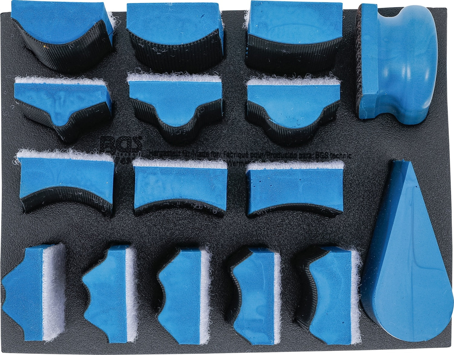 BGS 74365 Satz Klett Schleifblock Schleifblöcke 16 teilig