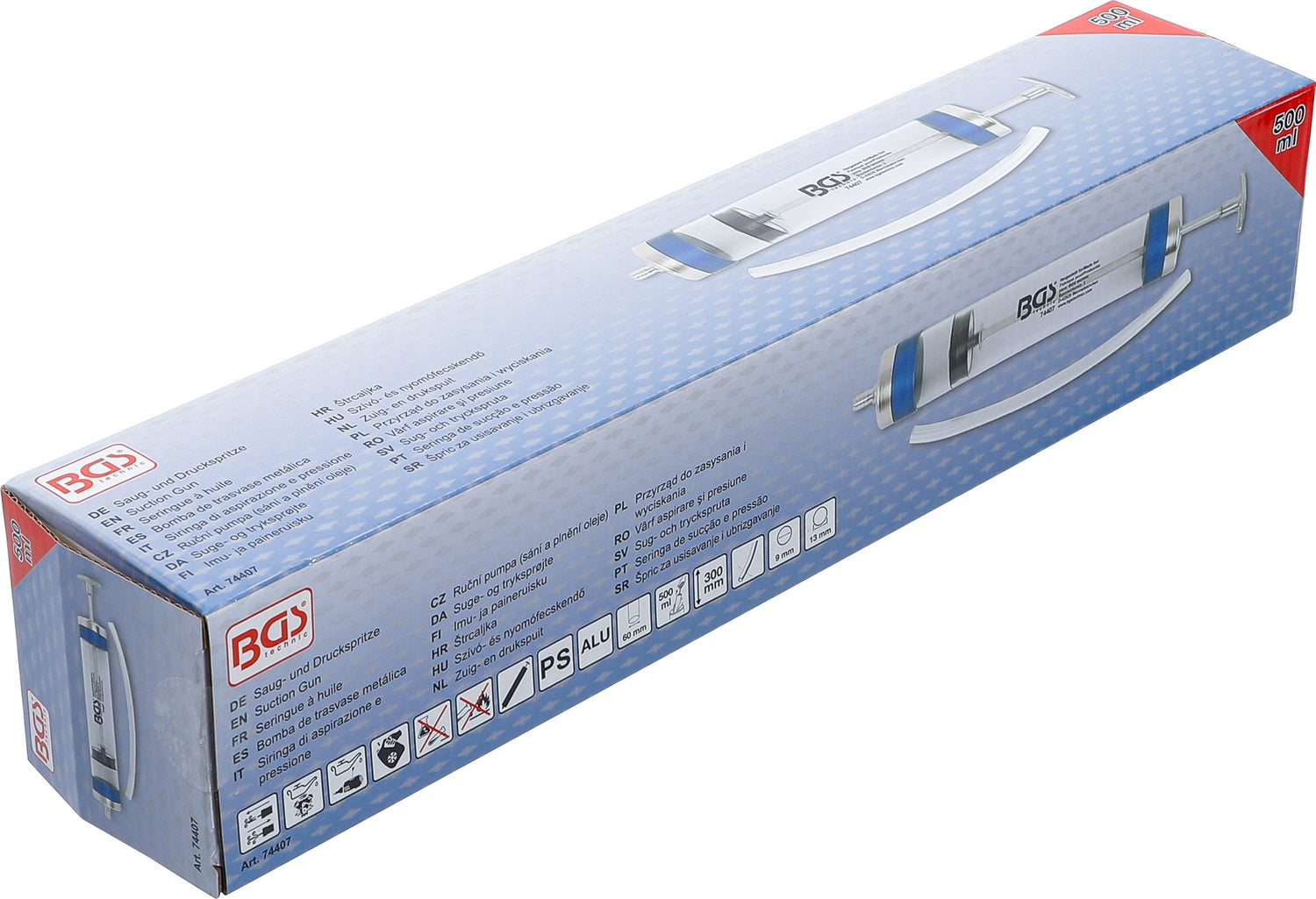 BGS 74407 Saugspritze / Druckspritze 500ml