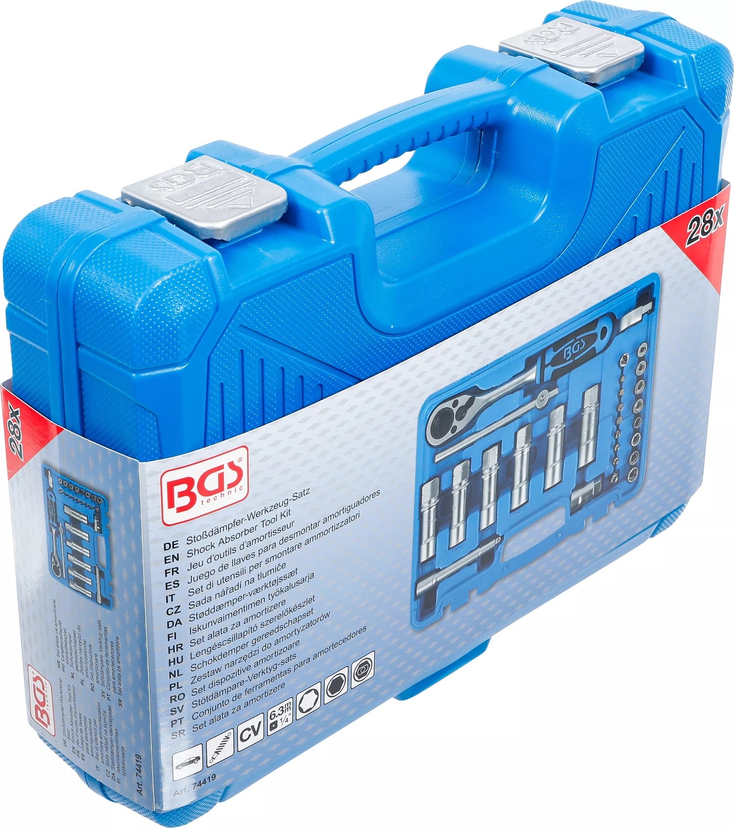 BGS 74419 Satz Werkzeug für Stoßdämpfer 28 teilig