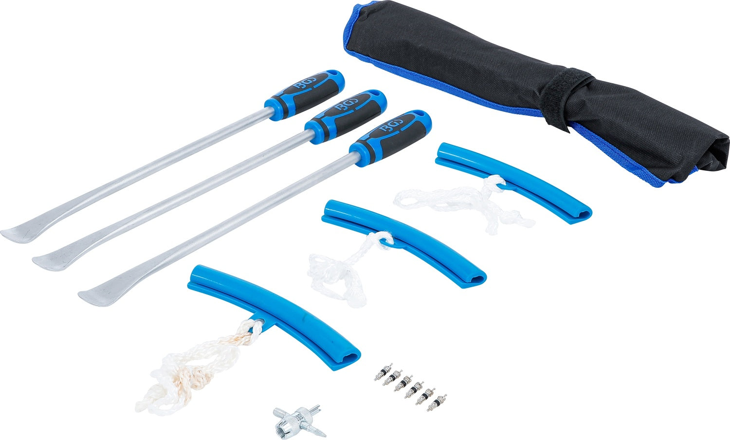 BGS 74447 Satz Reifenmontierhebel / Montiereisen / Montierhebel für Reifen Kantenschutz Motorräder