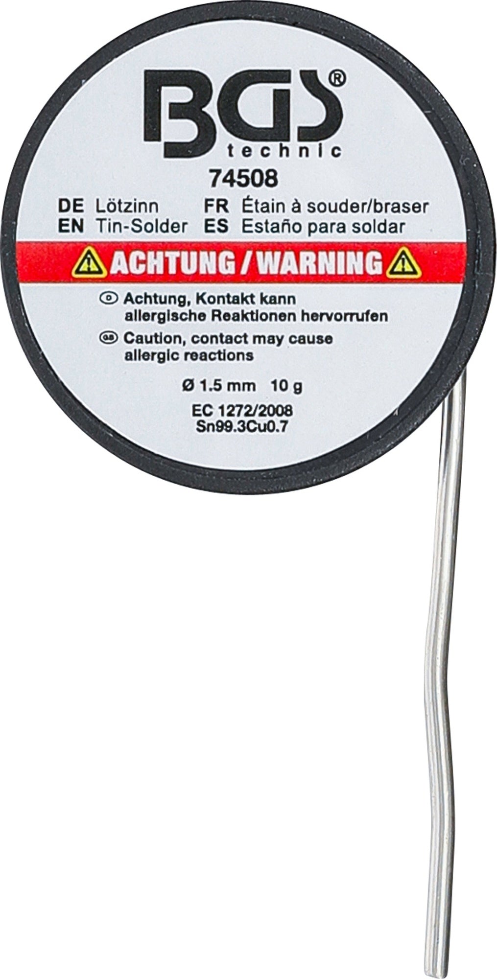 BGS 74508 Lötzinn auf Rolle bleifrei Durchmesser Ø 1,5mm 10g