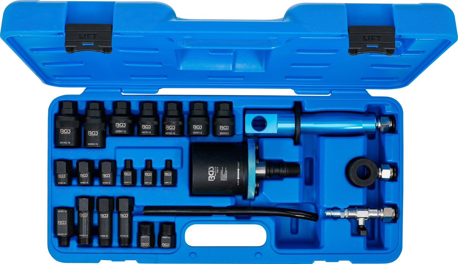 BGS 74512 Satz Druckluft Diesel Injektoren Auszieher Adapter