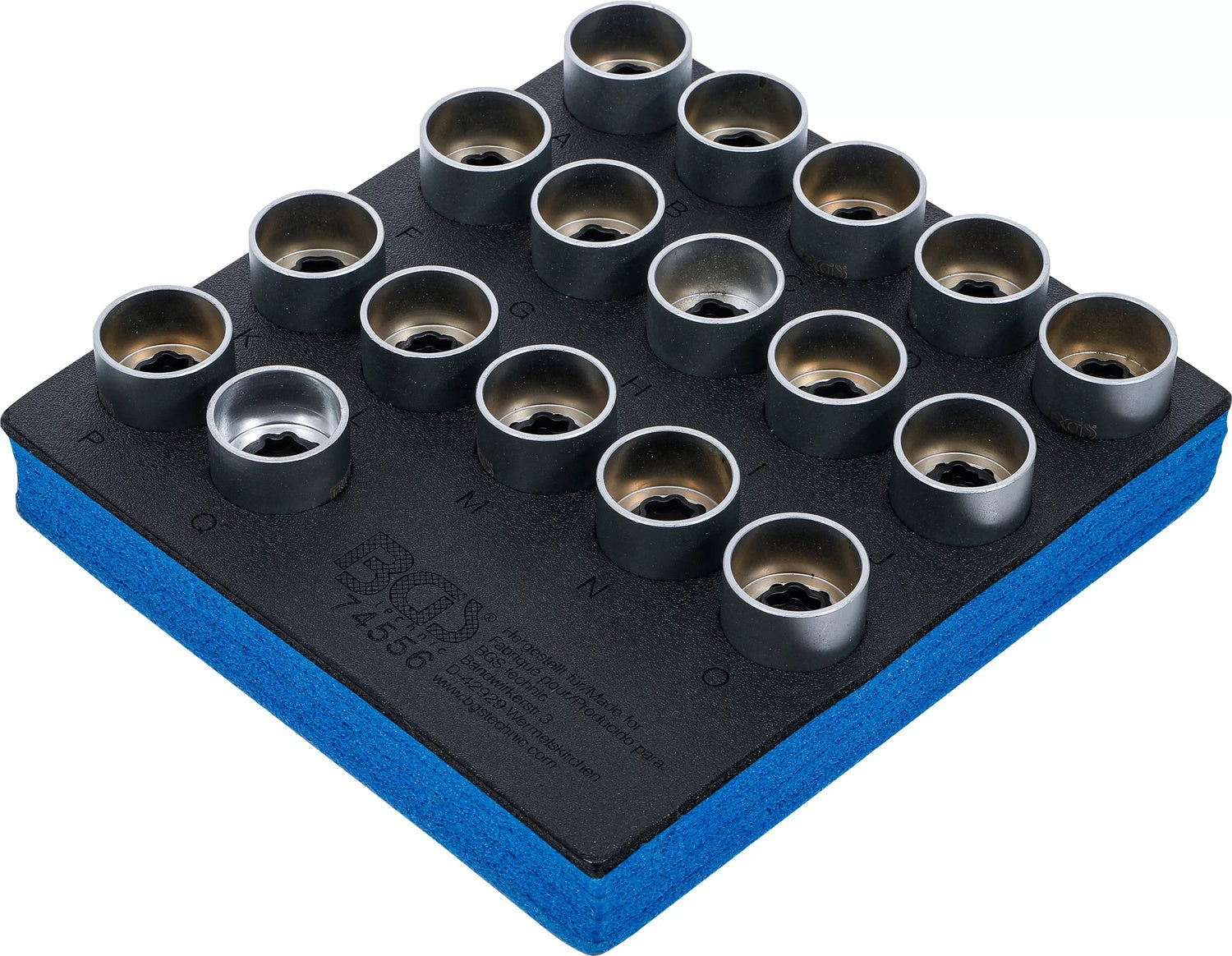 BGS 74556 Satz Werkzeug für Felgenschlösser Land Rover 17 teilig Werkstattwageneinlage 1/6