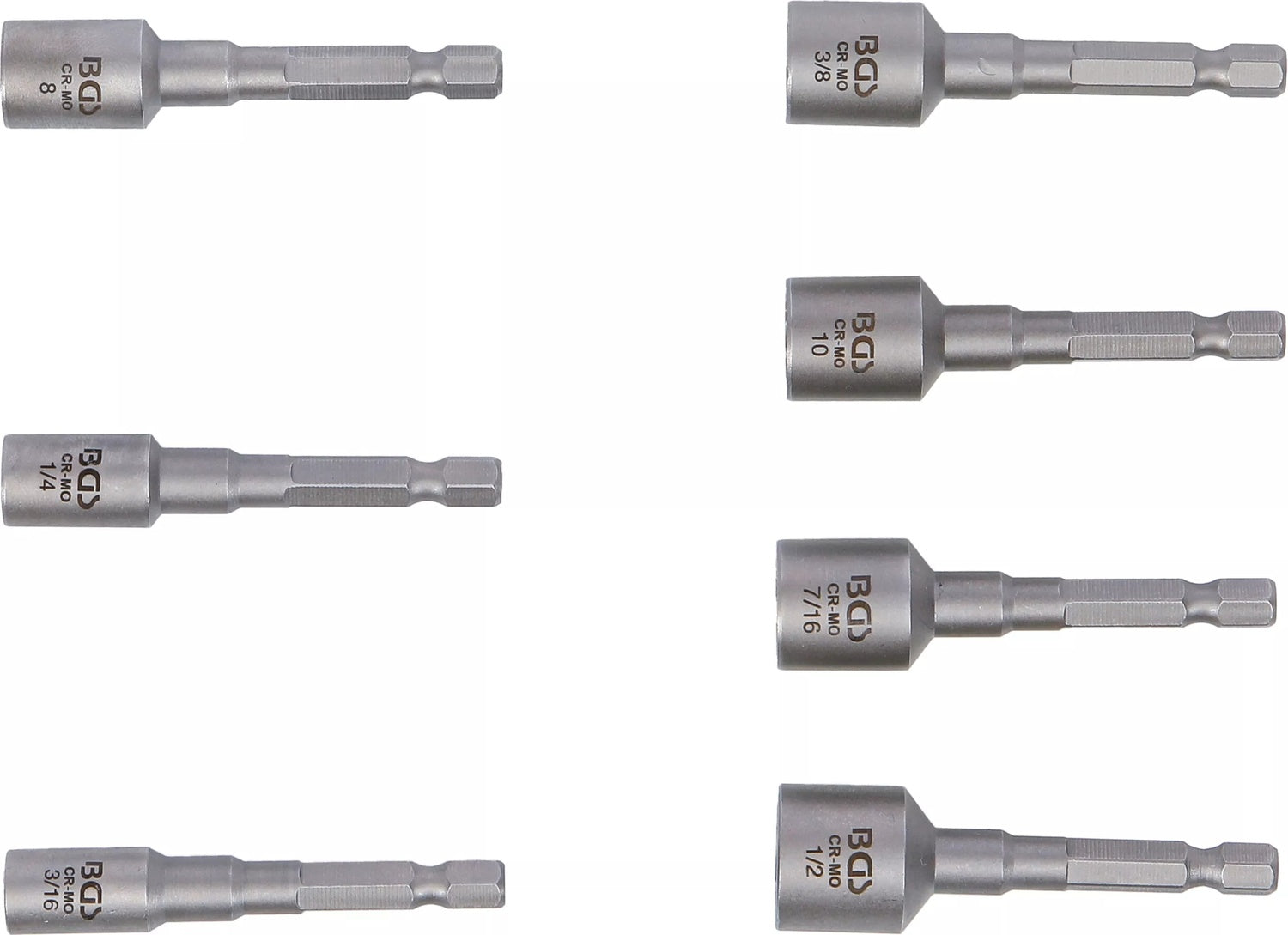 BGS 74562 Satz Ausdreher für Schrauben Muttern Antrieb 6,3mm (1/4") für Bohrmaschinen