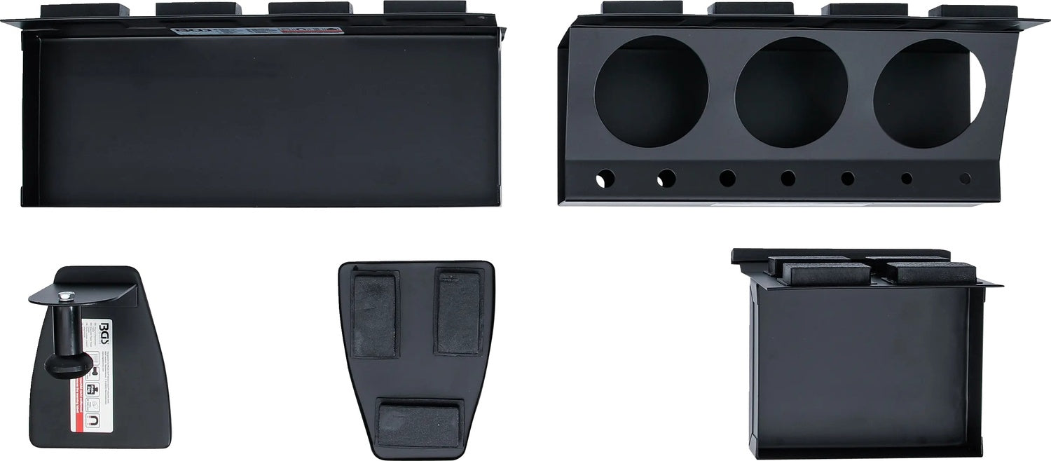 BGS 74574 Satz Magnet Ablagen magnetisch Papierrollenhalter Werkstattwagen 4 teilig