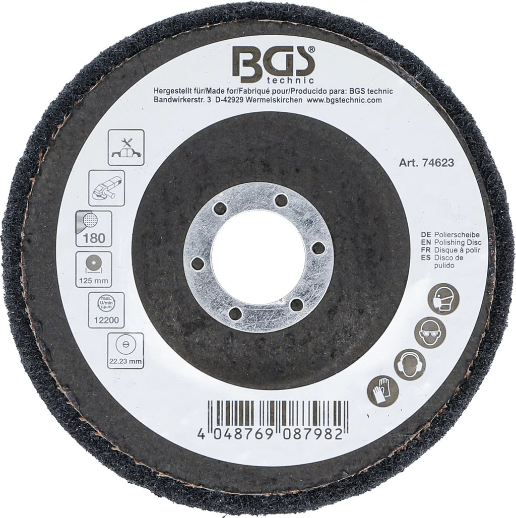 BGS 74623 Polierscheibe Siliziumkarbid Ø125mm Körnung 180