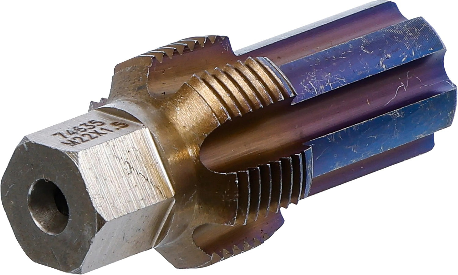 BGS 74635 Gewindeschneider mit Führungsbolzen für Temperatursensoren M22 x 1,5