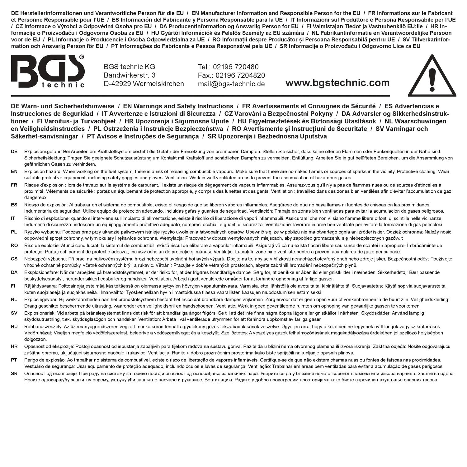 BGS 74679 Kraftstofffilter Schlüssel für Ford Transit 2.2 TDCi