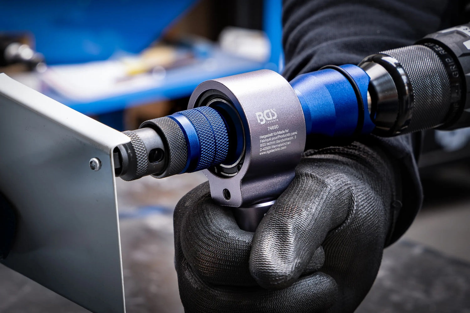 BGS 74690 Nietmutternaufsatz Metallausführung M3 - M12 Bohrmaschine Nietzange