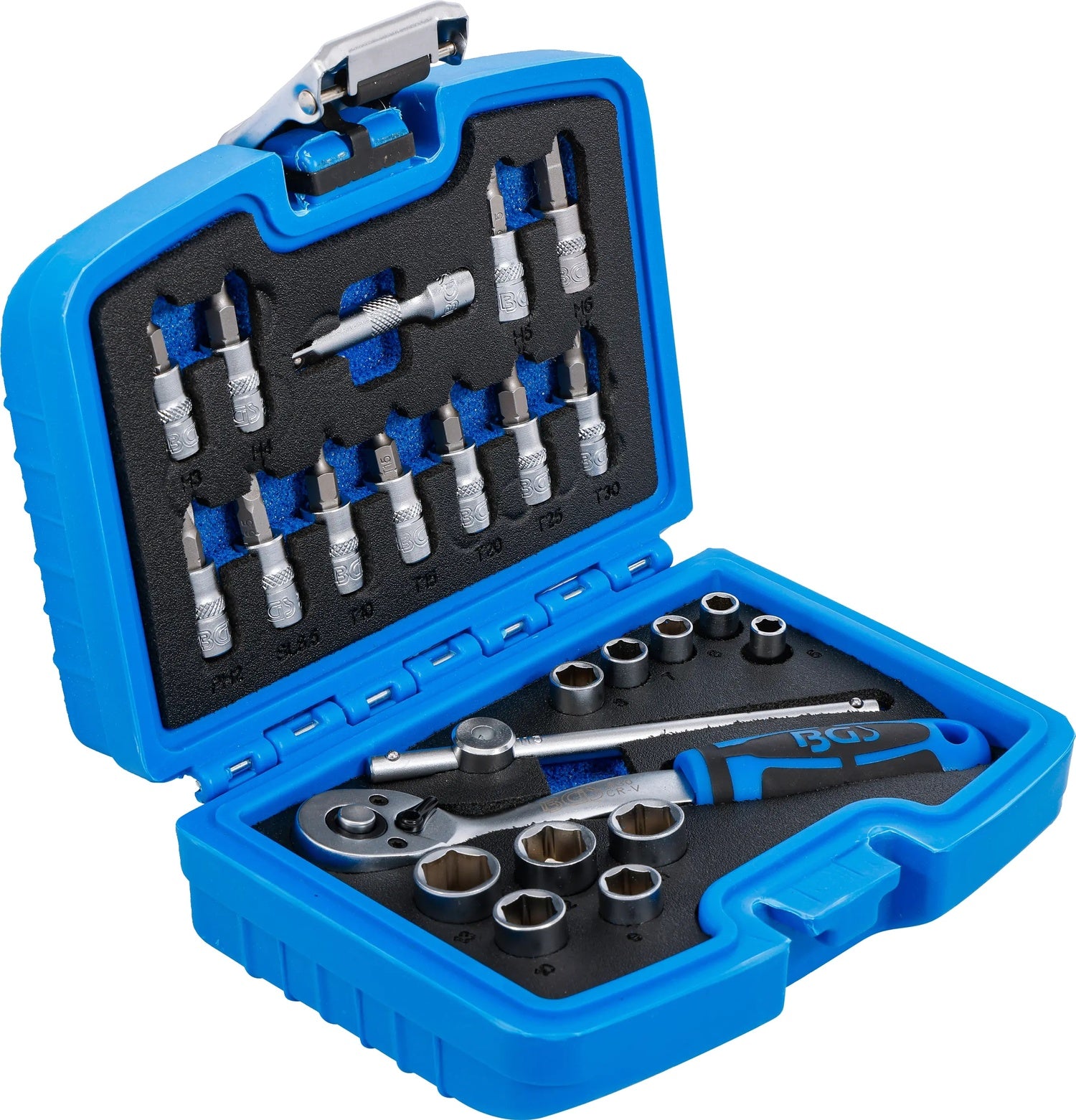 BGS 74713 Satz Steckschlüssel Antrieb 6,3mm (1/4") 24 teilig Steckschlüsselsatz