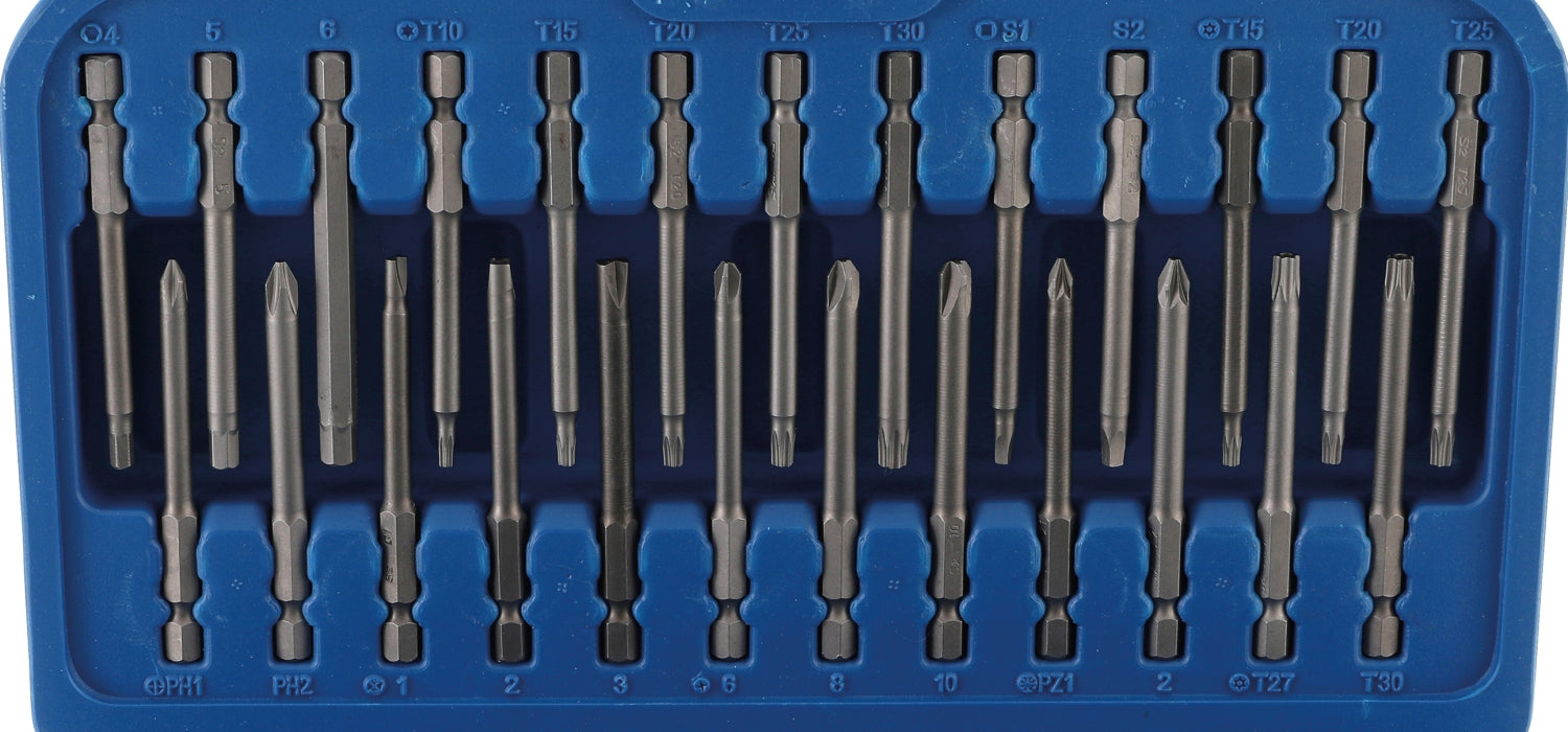 BGS 757 Satz Bits lang für Sicherheitsschrauben 75mm Bitsatz 51 teilig