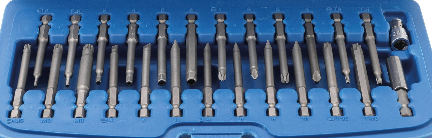 BGS 757 Satz Bits lang für Sicherheitsschrauben 75mm Bitsatz 51 teilig