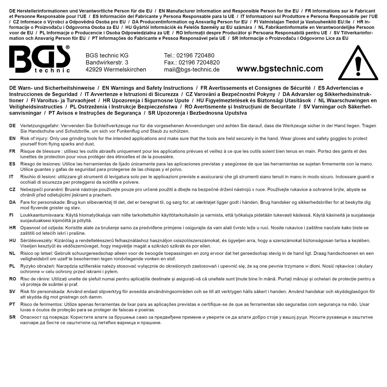 BGS DIY 76106 Ersatzblatt für Blockhobel 140 x 40mm für Artikel 76104