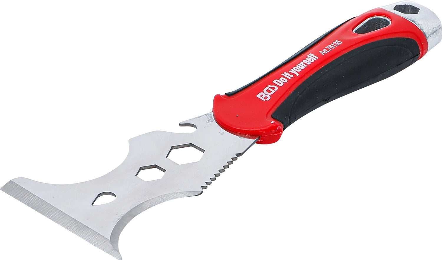 BGS DIY 76135 Multifunktions Spachtel 15-in-1 Klingenlänge 75mm Multitool All-In-One